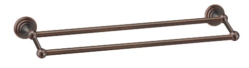 Stockton Series Oil Rubbed Bronze 24" Double Towel Bar - style: 24" Double Towel Bar