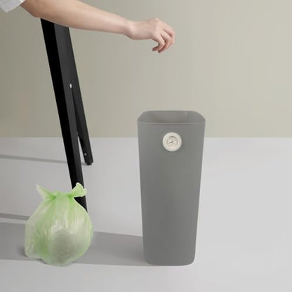 Luxshiny Narrow Space Slim Trash Can Modern Garbage Bin for Kitchen Bathroom Office Stylish Design for Areas Space-Saving Waste Basket Warm