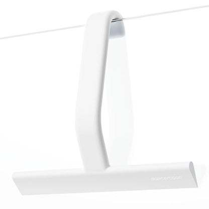 JustHang Shower Squeegee with Built-in Hook, 10-Inch White | Award-Winning Design, All-One-Piece Soft-Touch Silicone, for Glass Door, Bathroom, Window, Mirror, Tile Wall, Car - color: Classic White