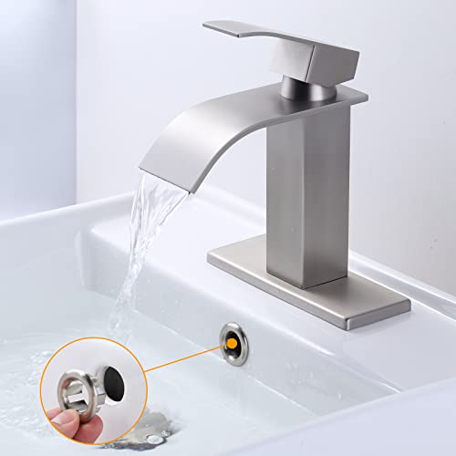 ARCORA 6 Pack Sink Overflow Ring Brushed Nickel Bathroom Kitchen Sink Basin Trim Overflow Cover Hole Insert Cap - color: Brushed Nickel-6 Pack