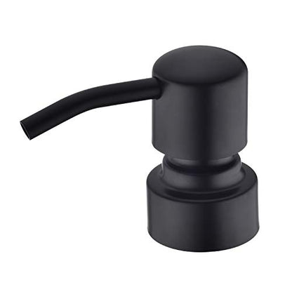 Matte Black Dish Kitchen Soap Dispenser, Bathroom Liquid Soap Dispenser with Rustproof Stainless Steel Pump, 16 Oz Glass Bottle,2 Packs - color: Matte Black +Clear, size: 2-Pack