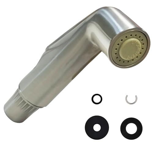 Kitchen Sink Side Sprayer Head Universal Kitchen Sink Faucet Sprayer Attachment Compatible with Delta, Moen, Kohler (Brushed Nickel)