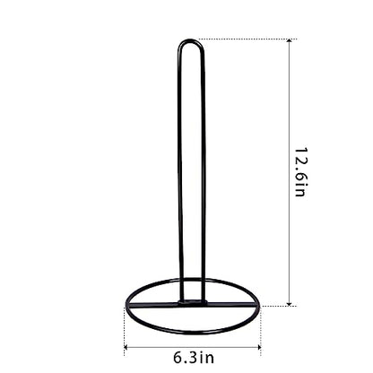 Toilet Paper Holder Stand, OBODING, Black Freestanding Toilet Paper Holder for Storing 3 Rolls of Toilet Papers (Black) - color: Black