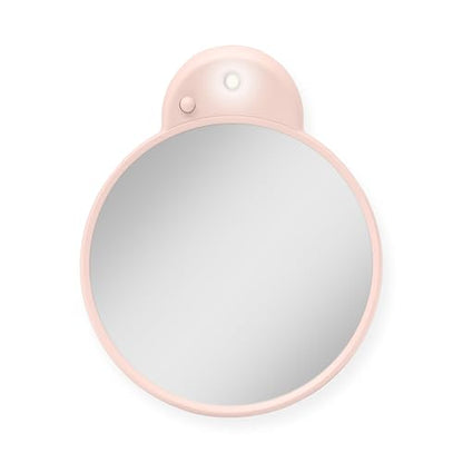 Zadro Magnification Lighted Compact Mirror with LED Light & Retractable Suction Cups – Travel Makeup Mirror, Cool White 6400K Lighting, Battery Operated, Made in USA (Sepia Rose, 10X | 4.3"L x 3.5"W) - color: Sepia Rose
