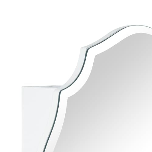 TOMACE Frameless Assymetrical Oval Medicine Cabinet with Beveled Mirror Irregular Surface Bathroom Medicine Cabinet Mirror with Storage for Bathroom 19'' H x 24'' W - size: 19'' x 24''