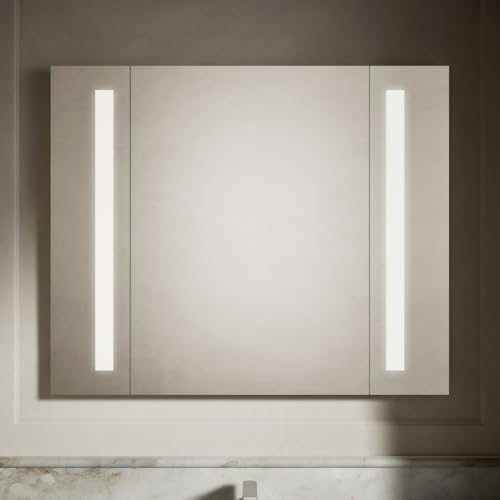 KOHLER 99573-TLC-NA Verdera 40" W x 33" H Bathroom Mirror with Lights, Surface Mount Bathroom Wall Mirror - size: 40" W x 33" H, style: Lighted