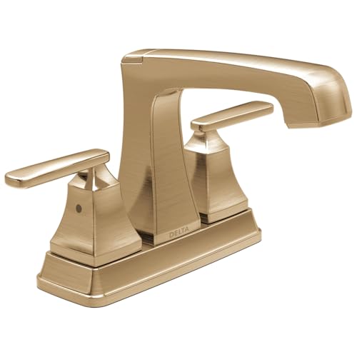 Delta Ashlyn Centerset Bathroom Faucet, Gold 3-Hole Bathroom Sink Faucet, Metal Push-Pop Drain Assembly, Champagne Bronze 2564-CZMPU-DST - color: Champagne Bronze