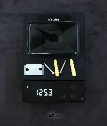ECKOREA® Matte Black Tumbler Holder ECK-405C-BK, Tumbler Included, Durable Zinc Alloy, Wall-Mounted, Screw-in - size: ECK-405C-BK