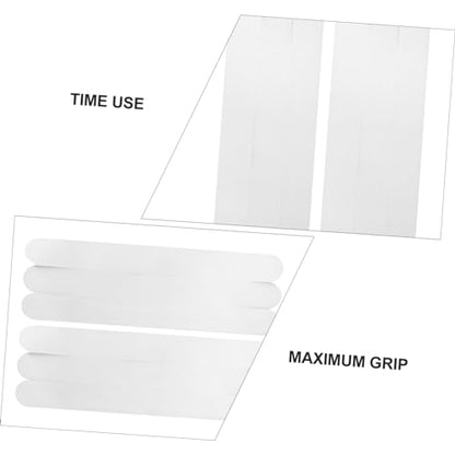 ABOOFAN 6pcs Slip Strips for Bathtubs Showers Stairs Transparent Adhesive Bath Treads for Safety Smooth Surfaces - size: 6 pcs