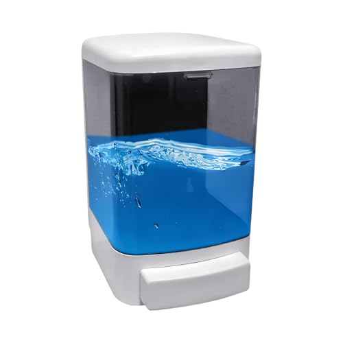 Manual Soap Dispenser Wall Mounted 33.8oz Bathroom Commercial | Durable ABS,Leak-proof,Rustproof.Big Capacity.Easy Install & Refill,Suitable Various Locations & Liquids.1000ML