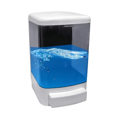 Manual Soap Dispenser Wall Mounted 33.8oz Bathroom Commercial | Durable ABS,Leak-proof,Rustproof.Big Capacity.Easy Install & Refill,Suitable Various Locations & Liquids.1000ML
