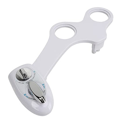 Fdit Bidet Toilet Attachment Dual Nozzle Water Pressure Adjustable Self Cleaning Cold Water Spray No Tools Required for Personal