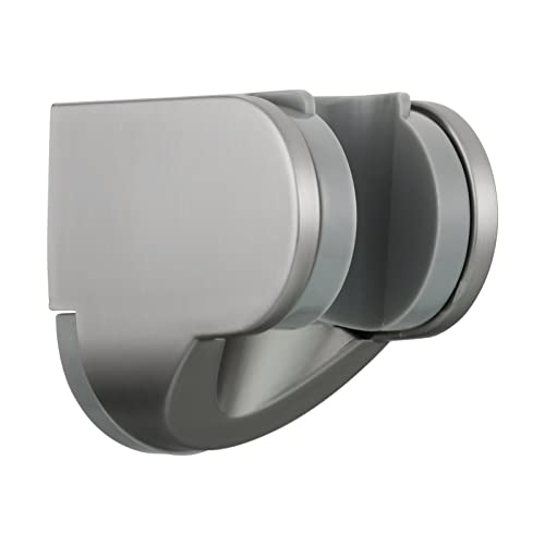 Adjustable Wall Mount Shower Holder Plastic Shower Head Bracket for Handheld Showerhead, Gun Black, ST01GR - style: Gun Black