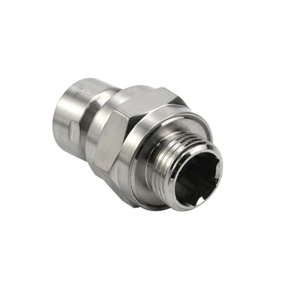 Brushed Nickel Shower Head Swivel Ball 360°Brass Chrome Shower Head Elbow Adapter Adjustable For G1/2 Universal Shower Arm - color: Brushed Nickel