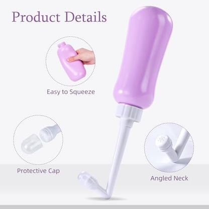 Portable Bidet Travel Large Capacity 15.8oz Personal Toilet Handheld Purple - color: Purple