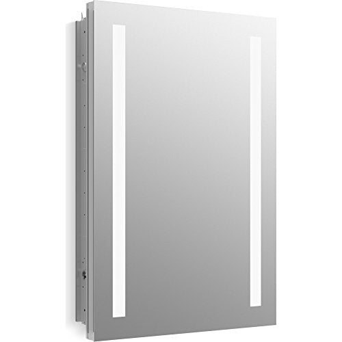 Kohler Verdera 20 in. W x 30 in. H Surface-Mount Lighted Medicine Cabinet - size: 20" W x 30" H, style: Lighted