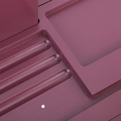 JEOZBM Bath Tray, Bamboo Bath Table Tray, Retractable Bathtub Shelf,Bathtub Caddy Tray, Expandable Bathroom Accessories for Wine, Phone, Book(90CM-Burgundy) - color: Burgundy