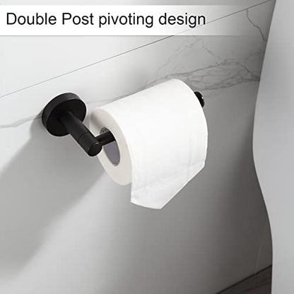 BGL Bathroom Hardware Set Black Bathroom Accessory Set Towel Bar 8 Pieces - color: Matte Black, size: 8 PIECES