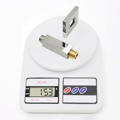 Enga Brass 3 Inch Ceiling Mount Shower Arm with Flange, Chrome - color: Chrome, style: 3 Inch