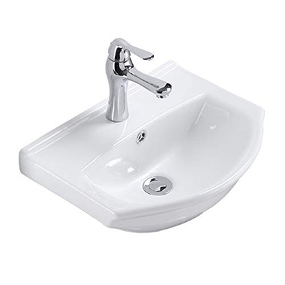RENOVATORS Supply Manufacturing Tahoe 17-3/4 in. Wall Mounted Bathroom Sink in White with Overflow 21855