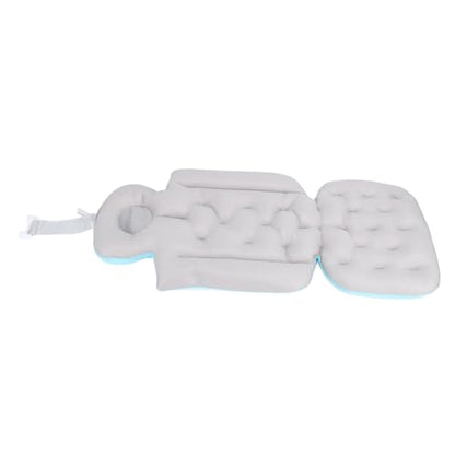 Bathtub Full Body Mat Non Slip Breathable, Soft Supportive Bath Pillow, Comfortable Tub Cushion for Adult, Relaxing Bathing Experience, Lightweight + Antislip, 33.86x14.57in (Light Blue) - color: Light Blue