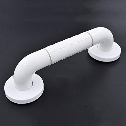 Bathroom Grab Bar Safety Support Rail, Elderly Freestanding Toilet Nylon Bars,Stainless Steel Bar,Children Bathing Handle,Anti-Slip - color: White, size: 40cm