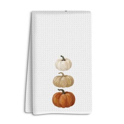 Fall Pumpkin Kitchen Towels Farmhouse Fall Bathroom Decor 1 | Autumn Thanksgiving Pumpkin Decorations, Dish Towels Hand Towel Tea Towel, Waffle Weave Microfiber, Quick Dry, Absorbent