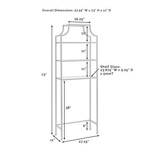 Modern Bathroom Space Saver Cabinet - Oil Rubbed Bronze, Pagoda Style Storage, Tall Linen Tower