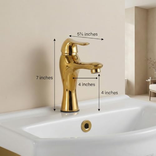 Renovators Supply Ridge 17 3/4 in. Wall Mount Bathroom Sink Combo Brass PVD | Grade A Vitreous China, Solid Brass Faucet, Pop Up Drain, Stainless Steel Towel Bar, Overflow - color: Brass