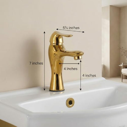 Renovators Supply Ridge 17 3/4 in. Wall Mount Bathroom Sink Combo Brass PVD | Grade A Vitreous China, Solid Brass Faucet, Pop Up Drain, Stainless Steel Towel Bar, Overflow - color: Brass