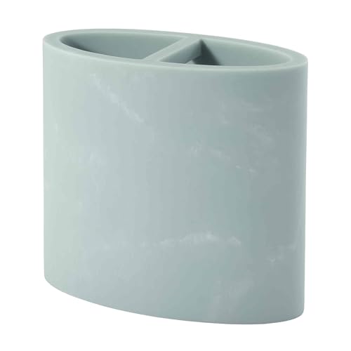 Nicole Miller - Toothbrush Holder, Resin Countertop Accessories, Dorm Room Essentials (Kendall Collection, Oasis) - color: Oasis, size: Toothbrush Holder