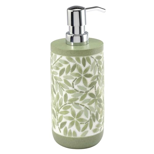 Avanti Linens - Bath Set, 4pc Countertop Accessories, Resin Tumbler, Toothbrush Holder, Soap Dish, Lotion Pump (Stratford Collection, Green) - size: 4pc Bath Set