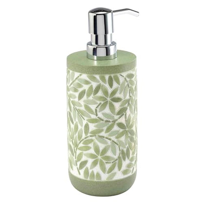 Avanti Linens - Bath Set, 4pc Countertop Accessories, Resin Tumbler, Toothbrush Holder, Soap Dish, Lotion Pump (Stratford Collection, Green) - size: 4pc Bath Set