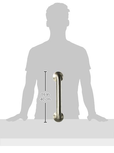 Moen R8912P Bathroom Safety 12-Inch Stainless Steel Bathroom Grab Bar with Concealed Screws, Stainless (Pack of 2) - size: 12 Inch (Pack of 2)