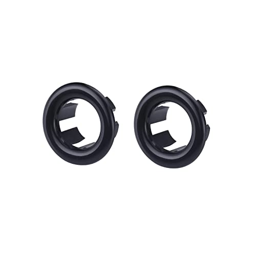 ARCORA 2 Pack Sink Overflow Ring Matte Black Bathroom Kitchen Sink Basin Trim Overflow Cover Hole Insert Cap - color: Black-2 Pack