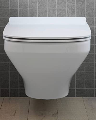 Duravit DuraStyle Elongated Toilet seat White High Gloss, Slow Closing, Stainless Steel Hinges