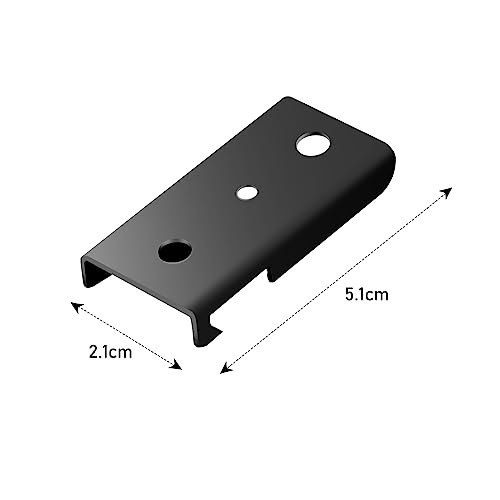 TOKPLNU Ceiling Mount Bracket for Flexible Bendable Curtain Track, Black Curved Curtain Rail Ceiling Mounting Hardware, 10 Pack - color: Black, size: 10Pcs Ceiling Mount Bracket
