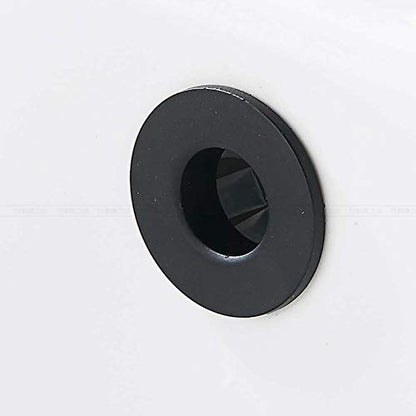 Sink Basin Trim Overflow Cover Brass Insert in Hole Round Caps Matte Black 2 PCS - color: Matte Black 2 Pcs