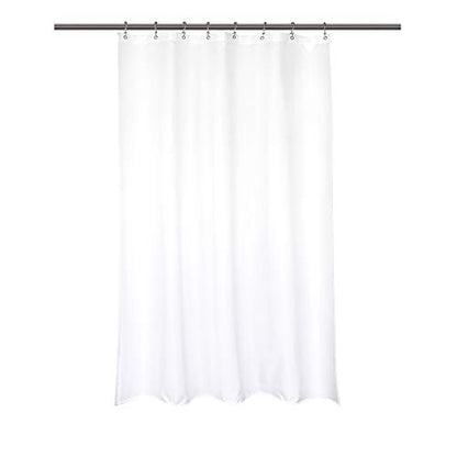 Barossa Design 48x72 Fabric Stall Shower Curtain Liner White | Soft Microfiber Cloth, Waterproof, Hotel Quality, Machine Washable, 48W x 72H for Bathroom Stall - color: Pure White, size: 48"W x 72"L (Pack of 1)
