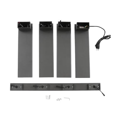 Wall-Mounted Electric Towel Warmer, 18" W × 30" H Heated Towel Rack with Smart LED Control, Towel Heater with Built-in Timer & Temperature for Bathroom (Gun Grey) - color: Gun Grey