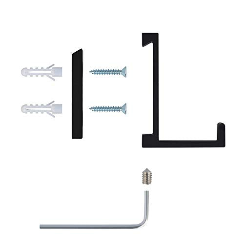 Coat Hooks Wall Mounted Towel Holder Robe Hanger 3 Pack Black | Heavy Duty Sturdy Solid Anodized Aluminum for Bathroom Kitchen Office Farmhouse Mudroom Garage