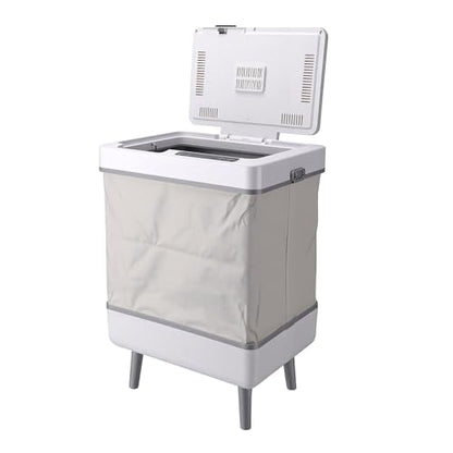 Luocute Foldable Towel Warmer Bucket, 35L Large Capacity Heating Drying Towels with Adjustable Timer LED Display Overheating Prevention, for Home Spa Bathroom Dormitory (US Plug)