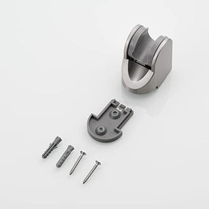 Adjustable Handheld Shower Head Bracket ABS Bathroom Hose Shower Wand Holder Wall Mount, Brushed Nickel, ST01NA - style: Brushed Nickel