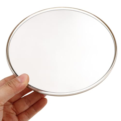 Magnifying Makeup Mirror with 20x Suction Cup, 150mm Round Convex Lens, Portable Bathroom Mirror for Travel and Daily Use