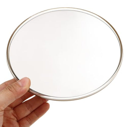 Magnifying Makeup Mirror with 20x Suction Cup, 150mm Round Convex Lens, Portable Bathroom Mirror for Travel and Daily Use