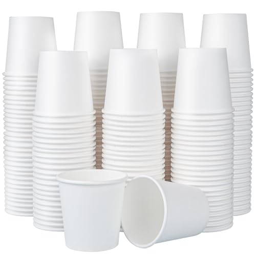 SIUQ 600 Pack 4 OZ Paper Cups, Small Disposable Paper Cups for Mouthwash | Mini Coffee Cups For Espresso, Coffee Tasting, Hot/Cold Drinks, Bathroom, Office, Picnic, Travel, Bbq & Parties - color: 600pack-4oz