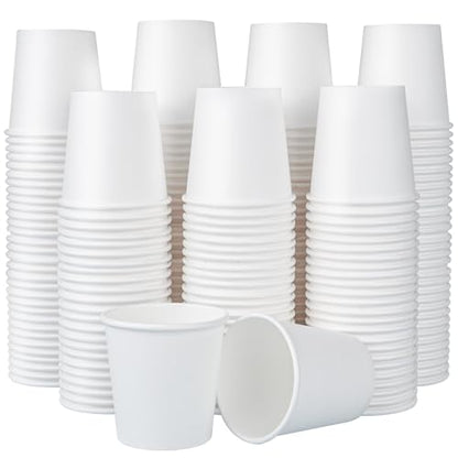 SIUQ 600 Pack 4 OZ Paper Cups, Small Disposable Paper Cups for Mouthwash | Mini Coffee Cups For Espresso, Coffee Tasting, Hot/Cold Drinks, Bathroom, Office, Picnic, Travel, Bbq & Parties - color: 600pack-4oz