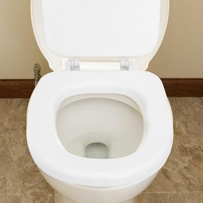 Soft Foam Toilet Seat Cushion Padded and Oval Toilet Seat Cover Thick White U-shaped Soft Cushion Bathroom and Rv Use
