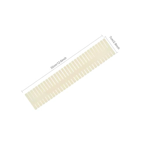 Onerbuy 8pcs Adjustable Grid Drawer Dividers DIY Plastic Closet Separator Tidy Organizer Container for Underwear Socks Belt Office Supplies(Beige) - color: Beige