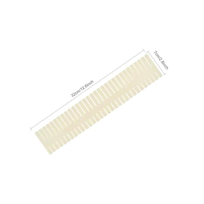 Onerbuy 8pcs Adjustable Grid Drawer Dividers DIY Plastic Closet Separator Tidy Organizer Container for Underwear Socks Belt Office Supplies(Beige) - color: Beige